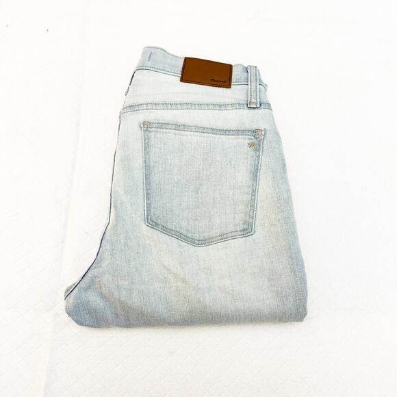 Madewell 9" Mid-Rise Skinny Crop Light Wash Denim Jeans Size 27 - Picture 1 of 8